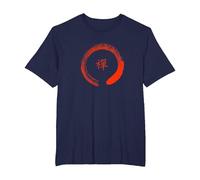 Camiseta Zen Circle - Inspirado en Tao Camiseta, Hombre Tallas Grandes, Azul Marino, 3X Alto