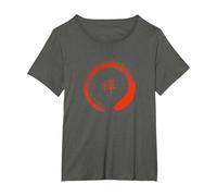 Camiseta Zen Circle - Inspirado en Tao Camiseta, Mujer Tallas Grandes, Asfalto, 4XL Grande