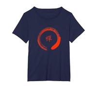 Camiseta Zen Circle - Inspirado en Tao Camiseta, Mujer Tallas Grandes, Azul Marino, 6XL Grande