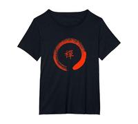 Camiseta Zen Circle - Inspirado en Tao Camiseta, Mujer Tallas Grandes, Negro, 5XL Grande