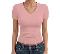Camisetas Básicas Algodón Mujer Camisas Blanco Estilosas Vaqueras Modernas Ancho Pico Hippie Botones Entallada Formal Menta Pegada Talles Ombliguera Ahora Surf Suelto Traje