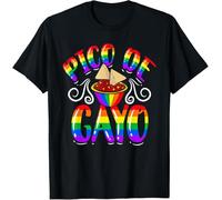 Camisetas Básicas Casual tee Manga Corta T-Shirt para Deporte Gimnasio Correr Pico De Gayo Rainbow LGBT - Salsa De Bandera del Orgullo Gay 3XL