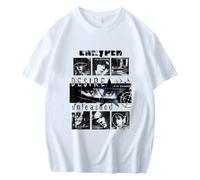 Camisetas Básicas De Algodón DesireUnleash Graphic Manga Corta Streetwear Camisas Sueltas For Hombres Mujeres Adolescentes(White 04,4XL)