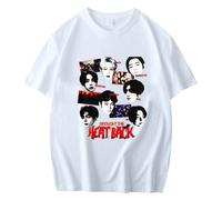 Camisetas Básicas De Algodón DesireUnleash Graphic Manga Corta Streetwear Camisas Sueltas For Hombres Mujeres Adolescentes(White 06,M)