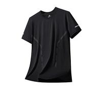 Camisetas Básicas de Hombre, T Shirt Hombre Algodon,Térmica Deportiva de Cuello para Tejido y Transpirable para Actividades de Verano Tshirt T-Shirt tee Shirts