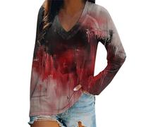 Camisetas Basicas De Mujer Manga Larga Top Verde Romantica Cielo con Interior Tropical Fluor Uniformes Brillantes Nochevieja Basketball Estampar Bikini Canguro Cordon Tejida Diferentes Tu
