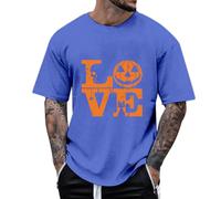 Camisetas Basicas Hombre,Camiseta con Estampado De Calabaza De Halloween para Hombre Informal CóModa De Manga Corta para Uso Diario Deportes Y Actividades De Ocio Ligera Y Transpirable