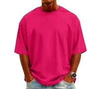 Camisetas Basicas Hombre Pack, Transpirables Slim Fit Verano Deportivas Fashion Personalizada Tallas Grandes Cuello Redondo Poliester Gym Trekking Elegante Antisudor T Shirt Homem,3XL