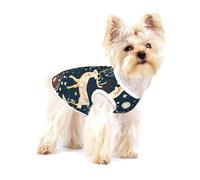 Camisetas con estampado de árbol de Navidad y alce de ciervo para perros pequeños, camisa de moda transpirable sin mangas para perros pequeños