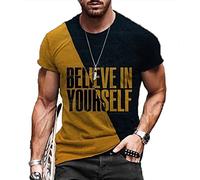 Camisetas con Estampado de Elementos Musicales creativos para Hombre Camisetas de Manga Corta Sueltas Informales con Estampado de Moda de Verano