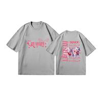 Camisetas con Estampado De Gato Cortado, Camisas De Algodón IveSecret, Top De Verano Unisex(Gray03,L)