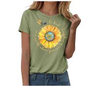 Camisetas con estampado de gato para mujer, camisetas con estampado floral, Tops de manga corta para mamá gato camiseta deportiva de mujer, Ag., M