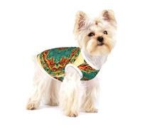 Camisetas con estampado de mandala para perros pequeños, camisa de moda transpirable sin mangas para perros pequeños