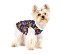 Camisetas con estampado de mandala para perros pequeños, camisa de moda transpirable sin mangas para perros pequeños
