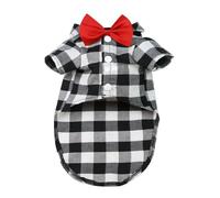 Camisetas con Pajarita para Perros, Ropa clásica a Cuadros Fina y Transpirable de Verano para Perros pequeños y Grandes, Chaleco de Gato para Cachorros, 3 uds.