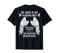 Camisetas conmemorativas de My Wife is My Guardian Angel In Heaven Camiseta