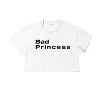 Camisetas Cortas De Algodón IveSecret con Letras Gráficas, Top De Verano Unisex(White 01,L)