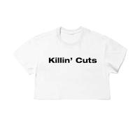 Camisetas Cortas De Algodón IveSecret con Letras Gráficas, Top De Verano Unisex(White 05,S)