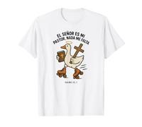 Camisetas Cristianas en español con Frases Biblia Salmo 23 Camiseta gráfica económica