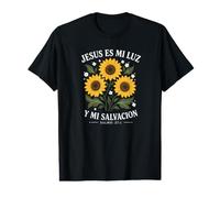 Camisetas Cristianas en español con Frases Biblia Salmo 27:1 Camiseta gráfica económica