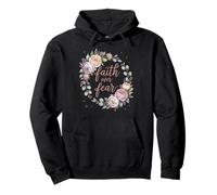Camisetas cristianas inspiradoras para mujer con fe sobre el miedo Sudadera con Capucha