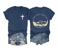Camisetas cristianas para mujer, ajuste holgado, con texto en inglés "Early Will I Seek You", camisetas de verano 2026, camisetas de manga corta con estampado de cruz de Jesús, camisetas casuales para