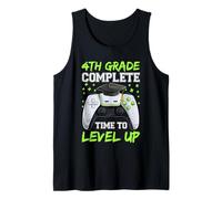 Camisetas de 4to grado Complete Time To Level Up, graduación para niños Camiseta sin Mangas