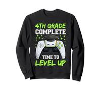 Camisetas de 4to grado Complete Time To Level Up, graduación para niños Sudadera