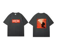 Camisetas De Algodón Unisex De Verano con El Álbum GHOSTGIRL(B-Gray,XL)