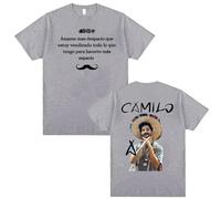 Camisetas De Cantante Camilo Tribu Album Tour 2025 Merch para Mujer, Camiseta Vintage De Los Años 90, Camiseta Informal Harajuku De Verano (D XS)