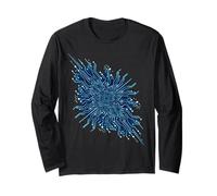 Camisetas de Cine de Ciencia ficción para Hombre, CPU Manga Larga