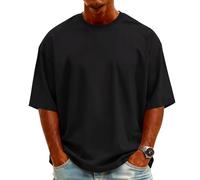 Camisetas de Deporte Hombre, Running Manga Corta Antisudor Deportiva Fashion Transpirables Personalizada Tallas Grandes Cuello Redondo Técnica Gym Poliester Transpirable Tshirt Homem,3XL