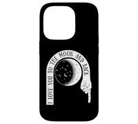 Camisetas de diseño gráfico Cool Space Love, I Love You to The Moon Carcasa para iPhone 14 Pro