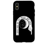 Camisetas de diseño gráfico Cool Space Love, I Love You to The Moon Carcasa para iPhone X/XS