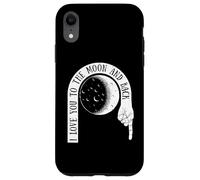 Camisetas de diseño gráfico Cool Space Love, I Love You to The Moon Carcasa para iPhone XR