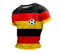 Camisetas de fútbol de Alemania para hombre, camiseta de la Copa Mundial de Fútbol de Alemania 2026, camisetas de verano con cuello redondo, camisetas casuales que absorben la humedad, ajuste regular