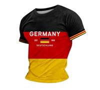 Camisetas de fútbol de Alemania para hombre, camiseta de la Copa Mundial de Fútbol de Alemania 2026, camisetas de verano con cuello redondo, camisetas casuales que absorben la humedad, ajuste regular