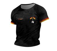 Camisetas de fútbol de Alemania para hombre, camiseta de la Copa Mundial de Fútbol de Alemania 2026, camisetas de verano con cuello redondo, camisetas casuales que absorben la humedad, ajuste regular