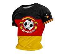Camisetas de fútbol de Alemania para hombre, camiseta de la Copa Mundial de Fútbol de Alemania 2026, camisetas de verano con cuello redondo, camisetas casuales que absorben la humedad, ajuste regular