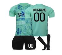 Camisetas de Fútbol Personalizables de Miami Camisetas Futbol para Niños y Adultos Se Pueden Escribir Nombres y Números,Equipación de Futbol para Casa/Fuera