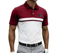 Camisetas de golf con la bandera estadounidense para hombre, trajes del 4 de julio, talla grande, camiseta casual de negocios, camiseta de manga corta, camisetas patrióticas de verano, camisetas de