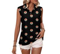 Camisetas de Golf sin Mangas para Mujer Best Canada Ever, Camisetas de Tenis con Cuello en V para Verano, Camisetas Deportivas