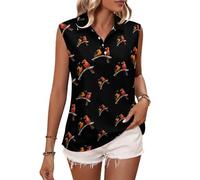 Camisetas de Golf sin Mangas para Mujer con Estampado de los Baltimore Orioles y los Cardinal Birds, Camisetas de Tirantes de Tenis con Cuello en V para Verano, Camisetas Deportivas.