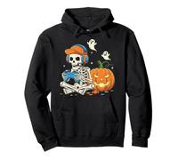 Camisetas de Halloween Cool Teen Boy Skeleton Gaming Hombres Halloween Sudadera con Capucha