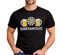 Camisetas de Hombre con Tema de Dardos Novedosas Gráfica de Diana y Flecha Manga Corta Tipo Pulóver para Entusiastas de los Dardos