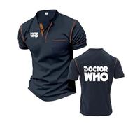 Camisetas de Hombre for Correr de Manga Corta for Doctor Who Camisetas de Gimnasio de Secado rápido Camisetas de Entrenamiento Ligeras Que absorben la Humedad(C,XL)