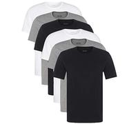 Camisetas de hombre HUGO BOSS, camisetas elegantes de cuello redondo, 50325388, paquete de 6 Multicolor (Assorted Pre-Pack 999) Large