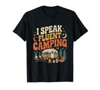 Camisetas de Humor I Speak Fluent Camping Camper Life Camiseta