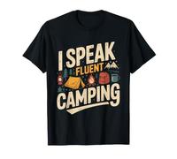 Camisetas de Humor I Speak Fluent Camping Camper Life Camiseta