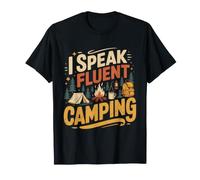 Camisetas de Humor I Speak Fluent Camping Camper Life Camiseta